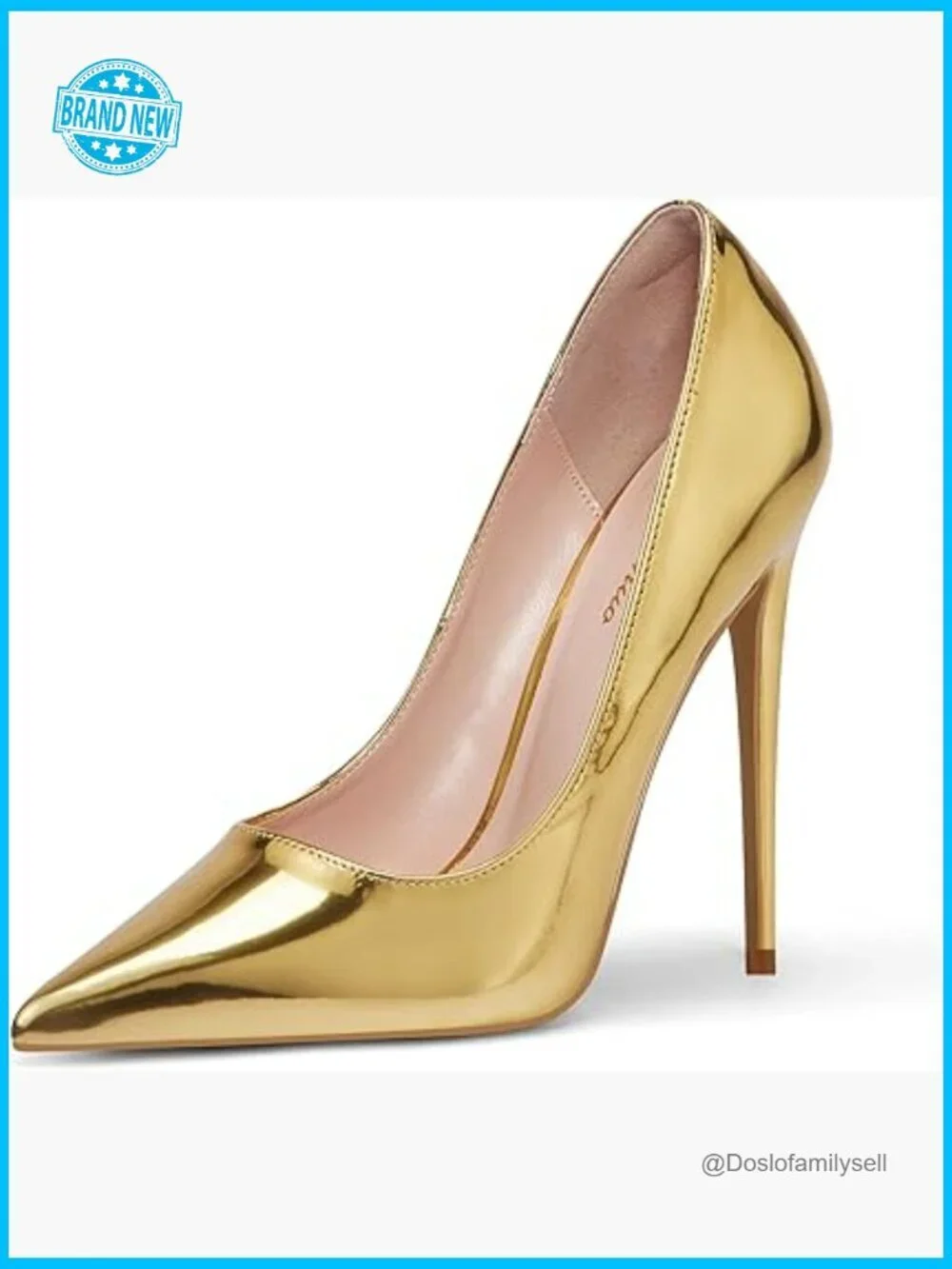 Pointed Toe Stiletto Pumps Elegant Party Heels 4.7 Inch Platform Cushioned